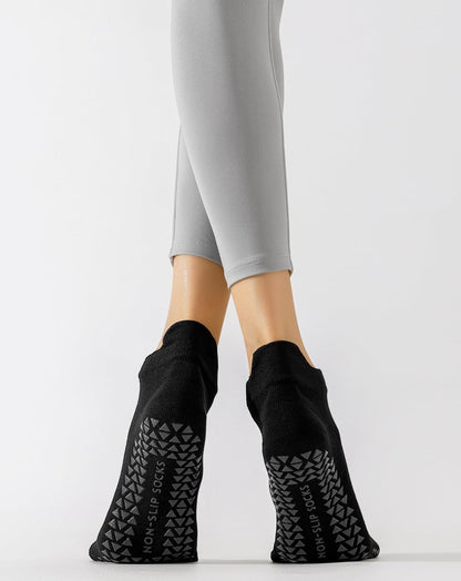 Yawlsow 3 Pairs Pilates Yoga Toe Socks with Grips for Women, Five Toe Non-Slip Socks for Barre Ballet Fitness Hospital