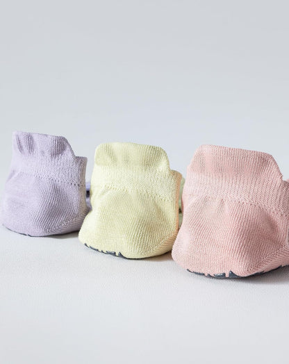 Yawlsow 3 Pairs Pilates Yoga Toe Socks with Grips for Women, Five Toe Non-Slip Socks for Barre Ballet Fitness Hospital
