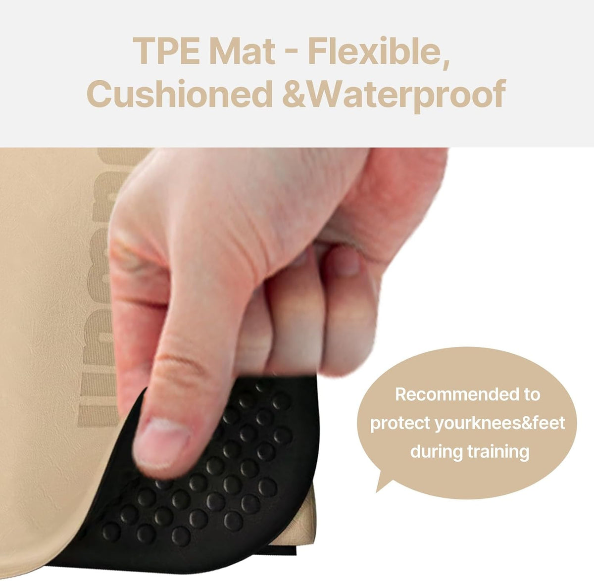Foldable Yoga Mat 75"x31"x0.24" Portable Exercise Mat