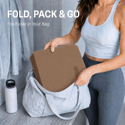 Foldable Yoga Mat 75"x31"x0.24" Portable Exercise Mat