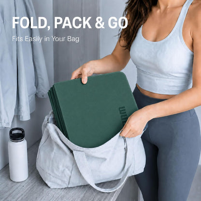 Foldable Yoga Mat 75"x31"x0.24" Portable Exercise Mat