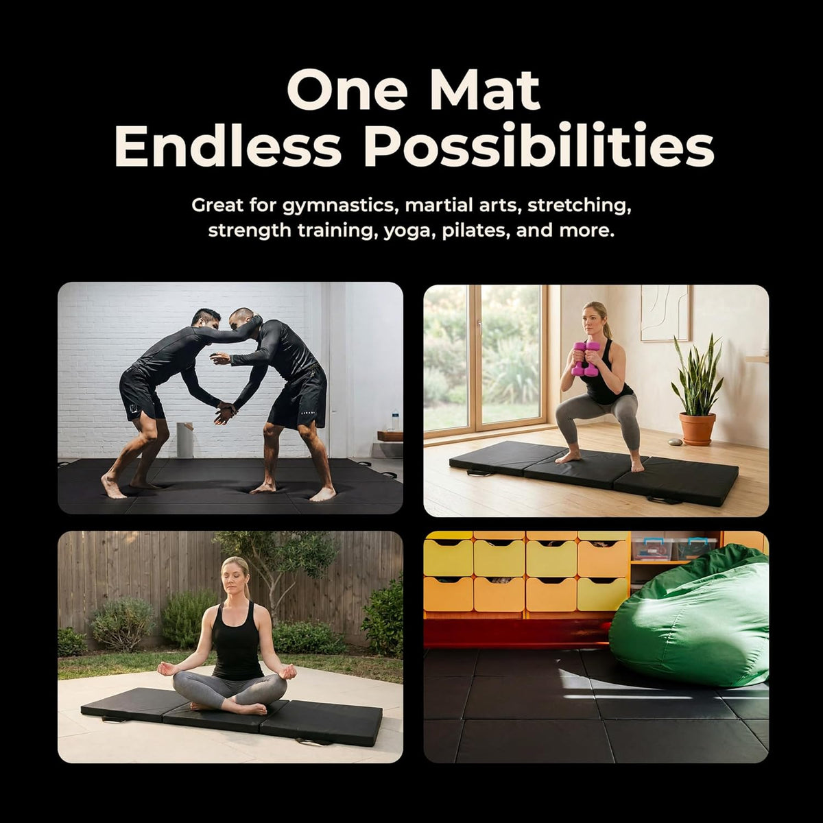Durable Multi-Use Floor Mats for Home, Gym & Play