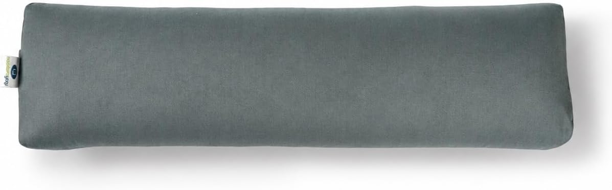 Pranayama Yoga Bolster - Kapok Filled | Removable Washable Cover | Yoga | Meditation, Stretching, Relaxation | 100% Cotton