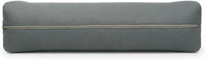 Pranayama Yoga Bolster - Kapok Filled | Removable Washable Cover | Yoga | Meditation, Stretching, Relaxation | 100% Cotton