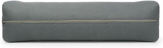Pranayama Yoga Bolster - Kapok Filled | Removable Washable Cover | Yoga | Meditation, Stretching, Relaxation | 100% Cotton