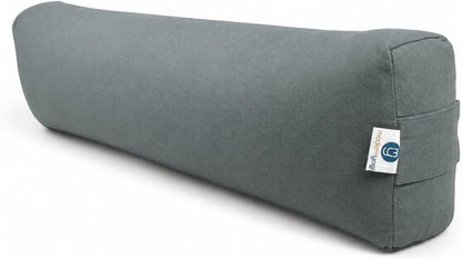 Pranayama Yoga Bolster - Kapok Filled | Removable Washable Cover | Yoga | Meditation, Stretching, Relaxation | 100% Cotton