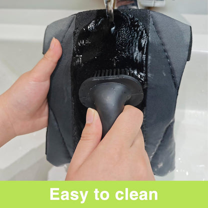 Garden Knee Pads for Men and Women, Lightweight Waterproof KneePads for Gardening, Anti Slip Leather Foam Padding Kneeling Pads for Flooring and Carpet Cleaning, House work, Gardening Maintain, Knee Protector,Gray