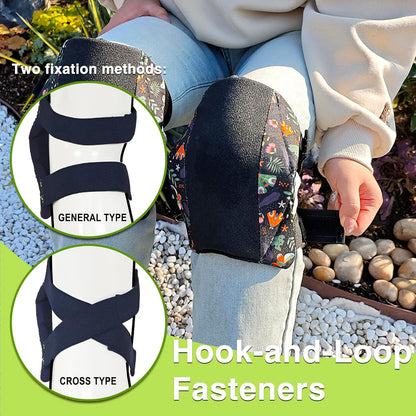 Garden Knee Pads for Men and Women, Lightweight Waterproof KneePads for Gardening, Anti Slip Leather Foam Padding Kneeling Pads for Flooring and Carpet Cleaning, House work, Gardening Maintain, Knee Protector,Gray