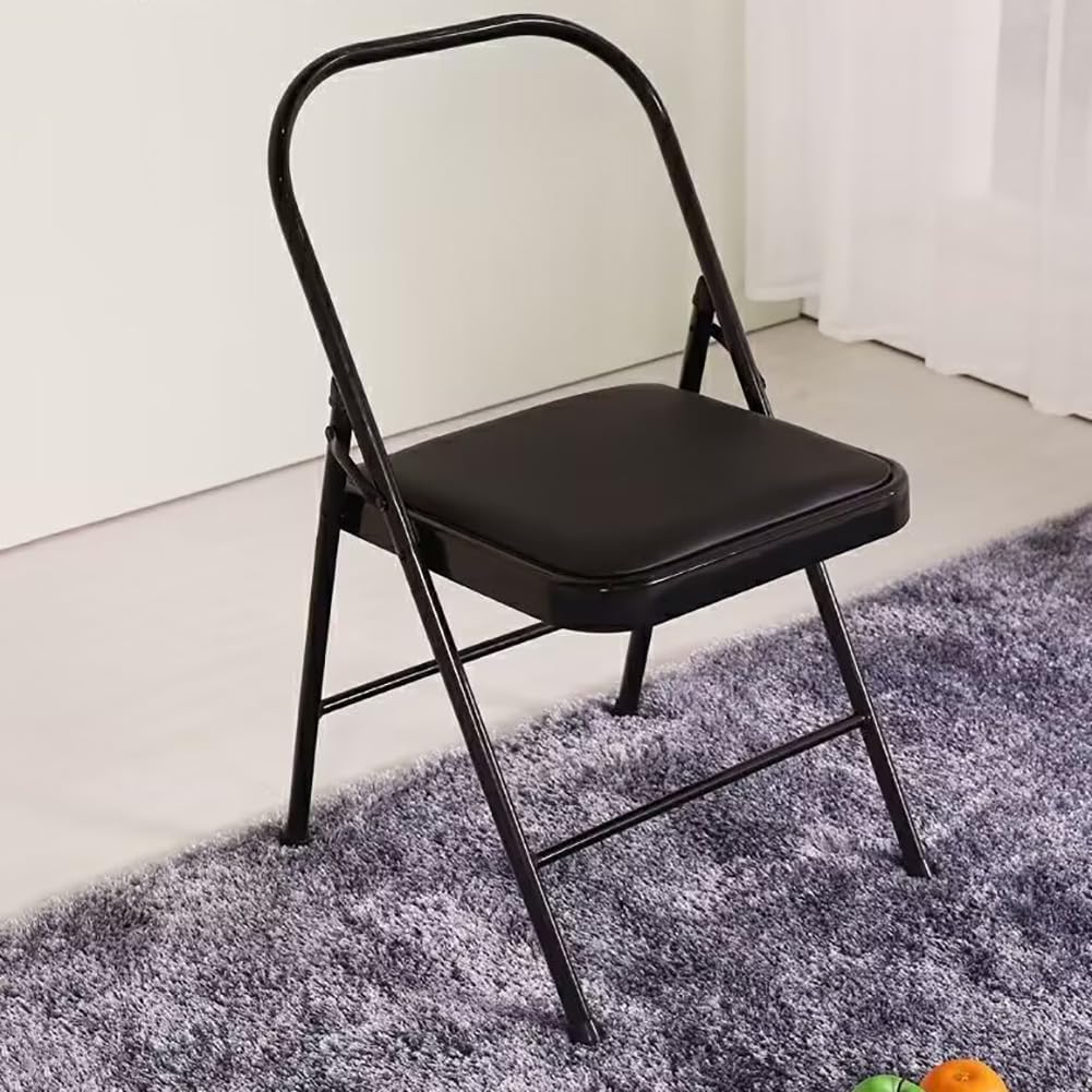 Pilates Yoga Chair,Iyengar Yoga Chair,Yoga Inversion chairyoga Assist Chair,Reinforced Yoga Chair,Backless Chair Yoga Chair 2 Bar,Black