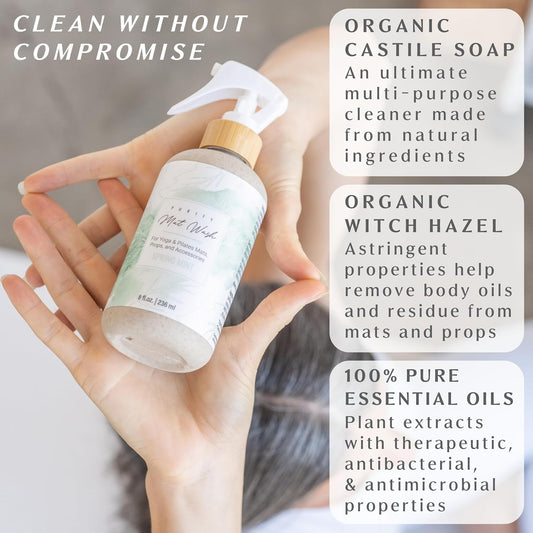 Organic Yoga Mat Cleaner Spray Made in the USA