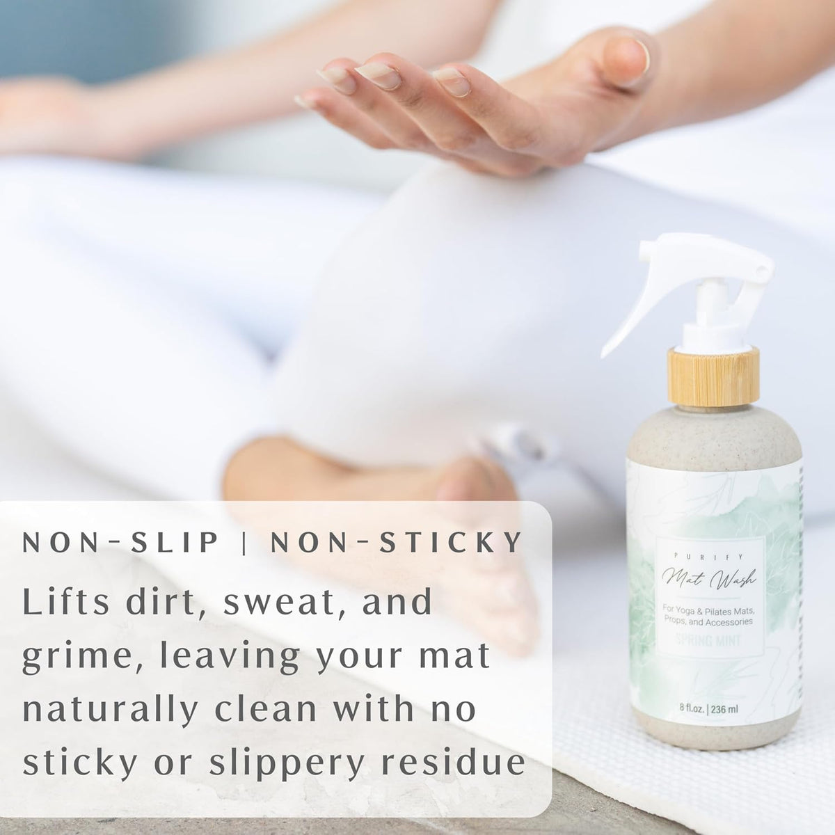 Organic Yoga Mat Cleaner Spray Made in the USA