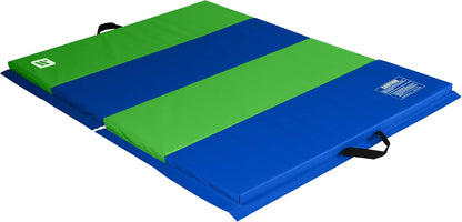 4 ft x 6 ft x 2 - Personal Fitness & Exercise Mat for Home Workout - Lightweight and Folds for Carrying – All Purpose Gym Mat – Thick Mat for Yoga, Pilates, Stretches, Floor Exercises