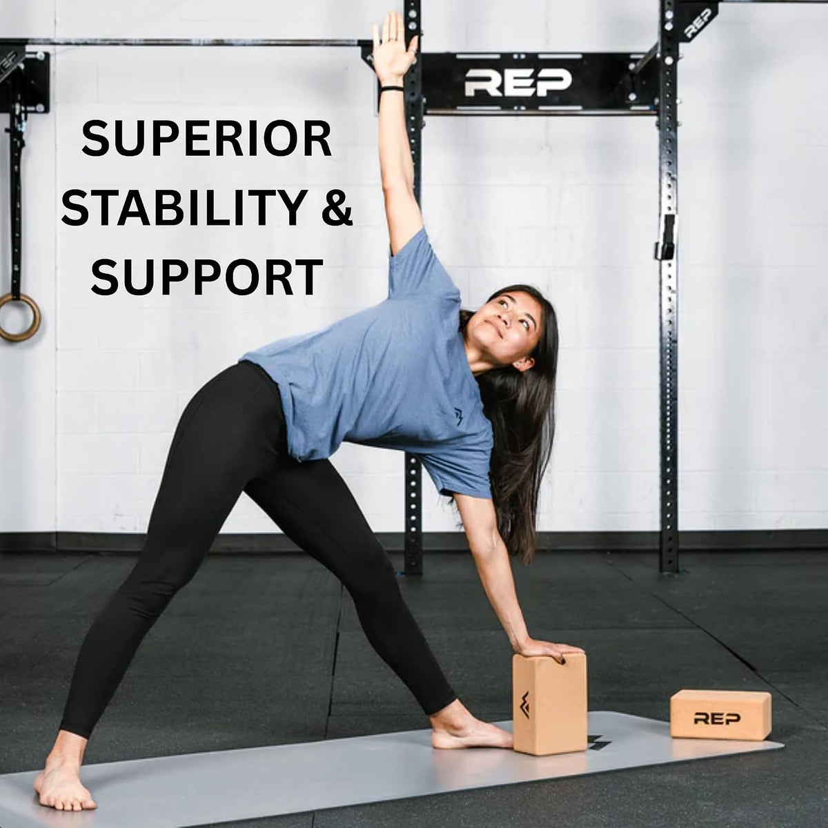 Cork Yoga Block, Eco-Friendly & Non-Slip Yoga Brick | Firm Support for Balance, Poses & Stretching | Durable Cork Block for Home Gym, Pilates, Meditation, Workouts & Physical Therapy