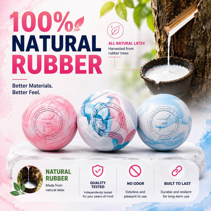 Massage Lacrosse Balls for Myofascial Release, Quality Certification, Massage Deep Tissue for Back and Shoulder, Trigger Point Therapy, Muscle Knots, Relieving Muscle Pain