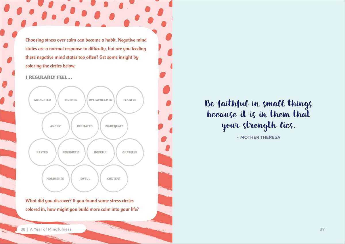 A Year of Mindfulness: A 52-Week Guided Journal to Cultivate Peace and Presence (A Year of Reflections Journal)