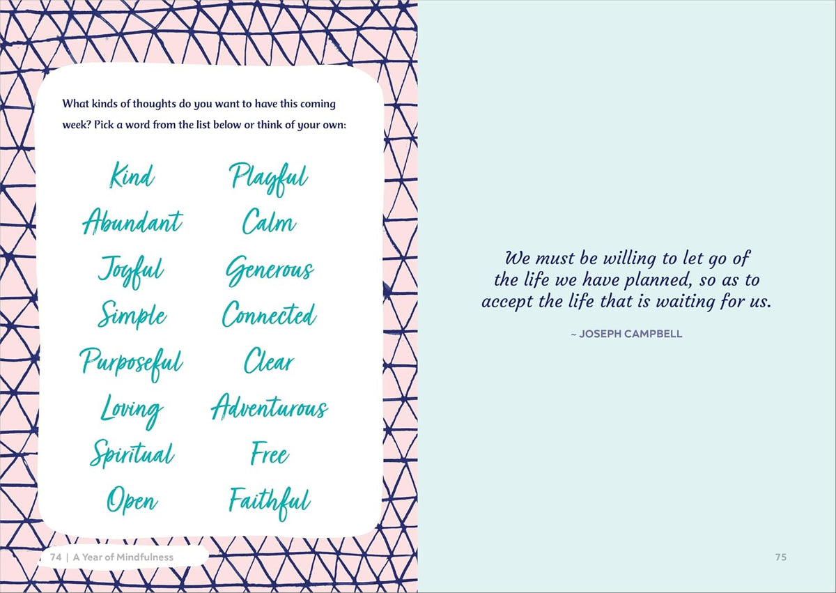 A Year of Mindfulness: A 52-Week Guided Journal to Cultivate Peace and Presence (A Year of Reflections Journal)