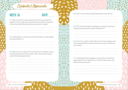 A Year of Mindfulness: A 52-Week Guided Journal to Cultivate Peace and Presence (A Year of Reflections Journal)