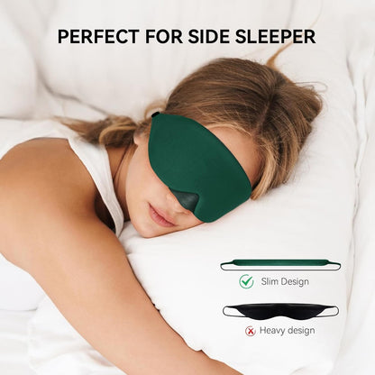 Cotton Sleep Eye Mask, Light Blocking with Adjustable Nose Bridge