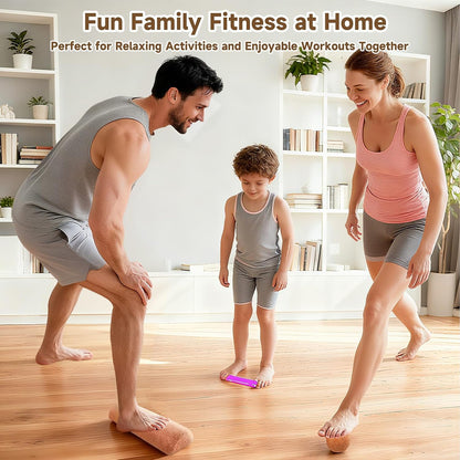 Premium Cork Balance Board for Foot Recovery & Mobility, Professional Foot Strengthening & Balance Training Kit for Plantar Fasciitis Relief, Physical Therapy & Stability