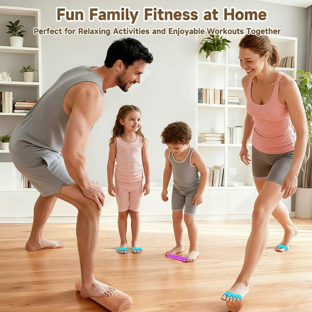 Premium Cork Balance Board for Foot Recovery & Mobility, Professional Foot Strengthening & Balance Training Kit for Plantar Fasciitis Relief, Physical Therapy & Stability