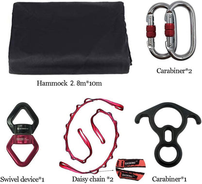 Durable Aerial Silks Starter Kit with 11-Yard Yoga Hammock & Hardware
