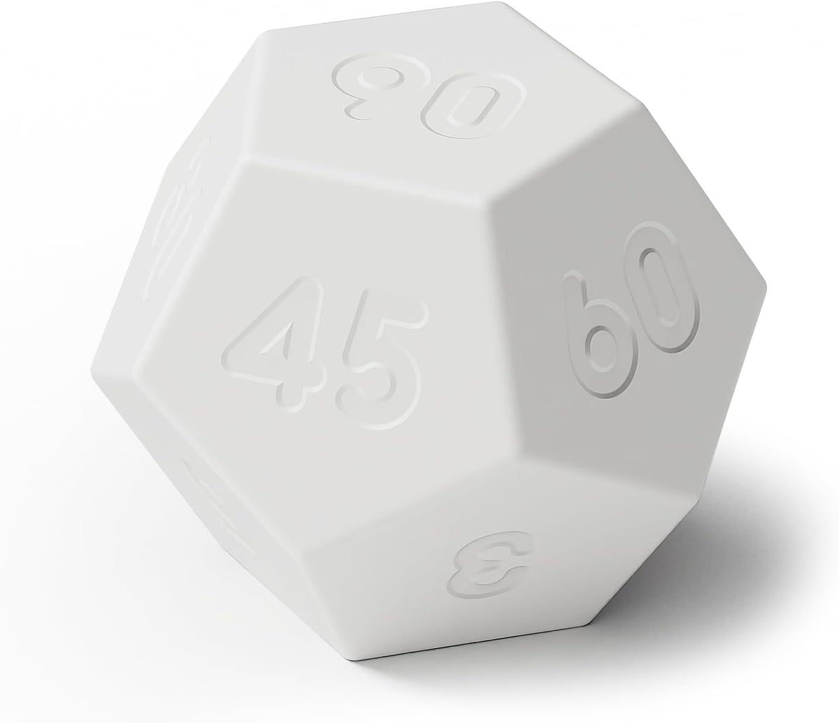 Dodecagon Time Ball Rechargeable Mini Timer (White)