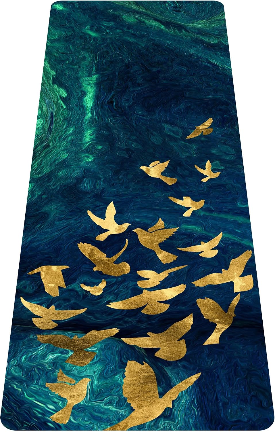 nuveti Printed Travel Yoga Mat 1/16 Inch Thick Non Slip Fitness Workout Mat