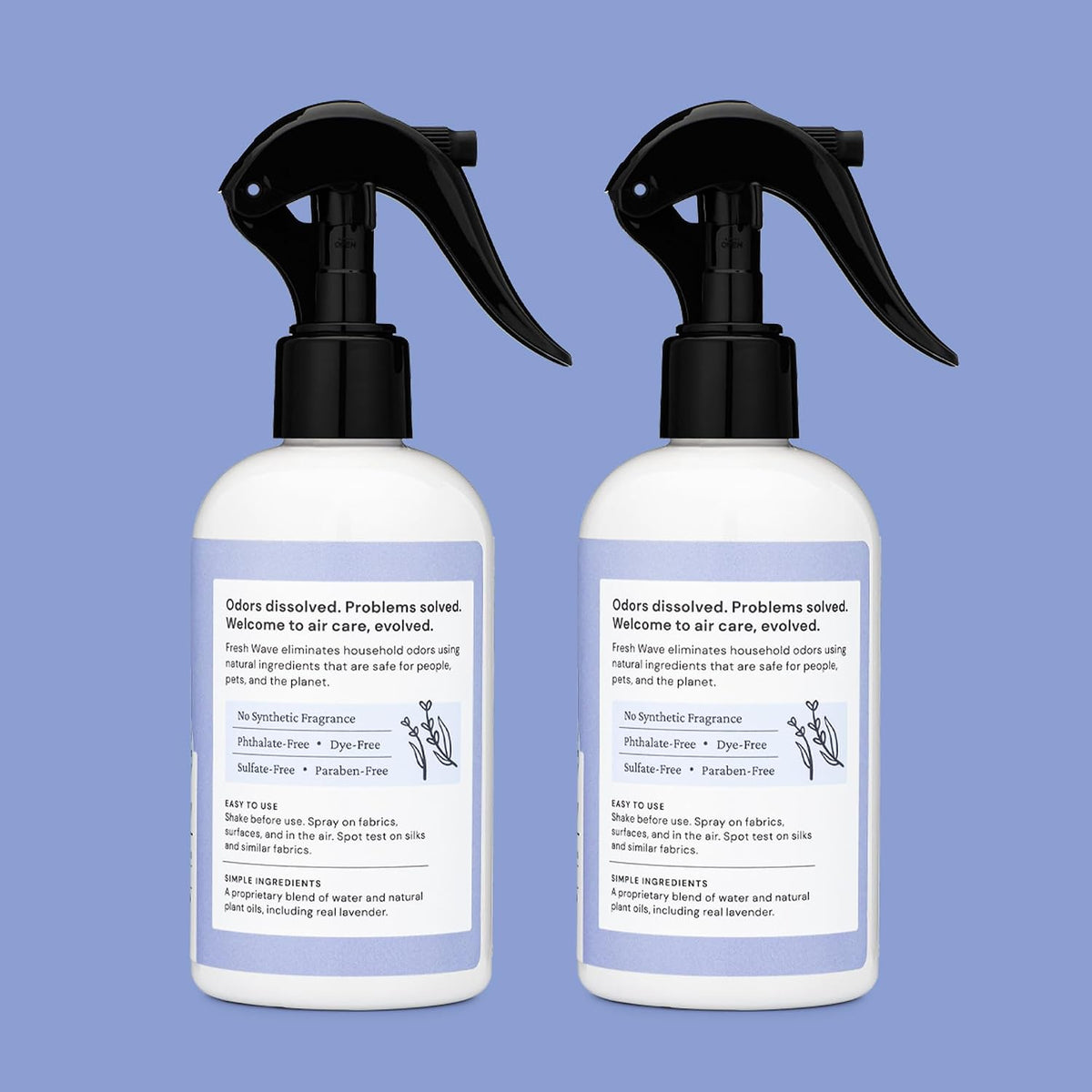Lavender Room and Fabric Air Freshener Spray, 2-Pk, 8 oz