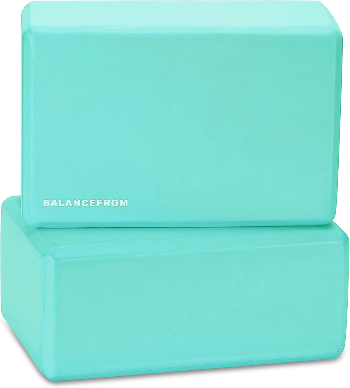 Set of 2 High Density Yoga Blocks, 9"x6"x4" Each
