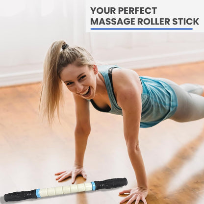 Muscle Roller Stick Massage Roller for Lymphatic Drainage, Cellulite Massager, Leg Massager for Circulation and Pain Relief, Deep Tissue & Trigger Point Massage