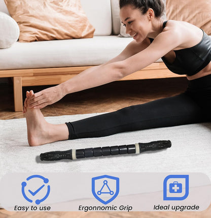 Muscle Roller Stick Massage Roller for Lymphatic Drainage, Cellulite Massager, Leg Massager for Circulation and Pain Relief, Deep Tissue & Trigger Point Massage