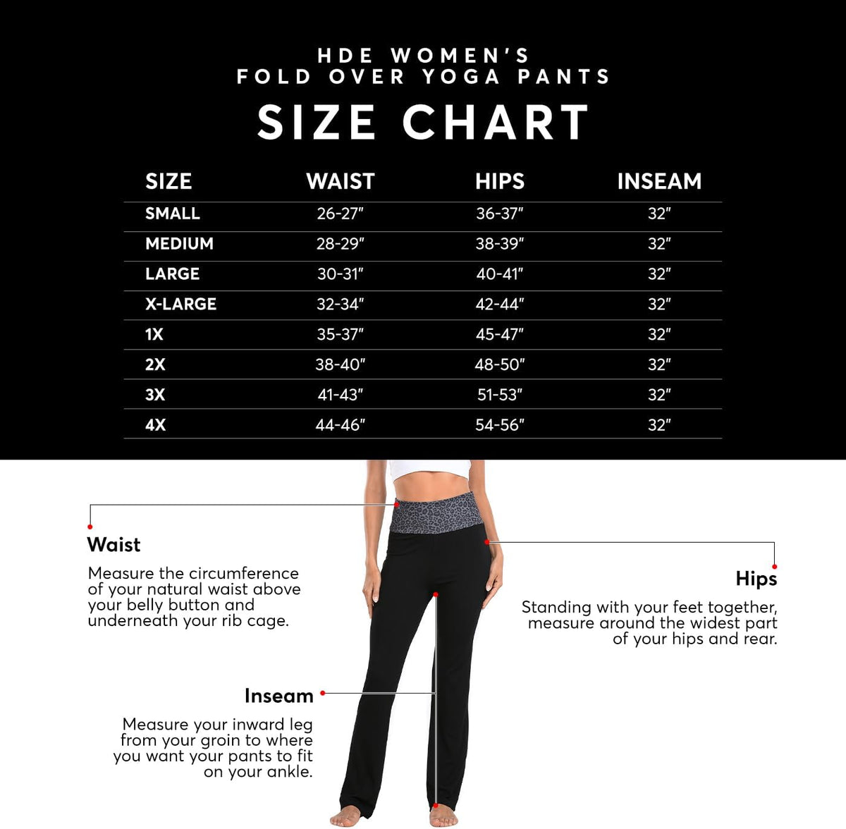 Women's Color Block Fold Over Waist Yoga Pants Flare Leg Workout Leggings