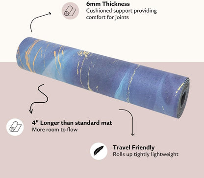 TPE Yoga Mat (72 inch x 24 inch x 6mm Thick)