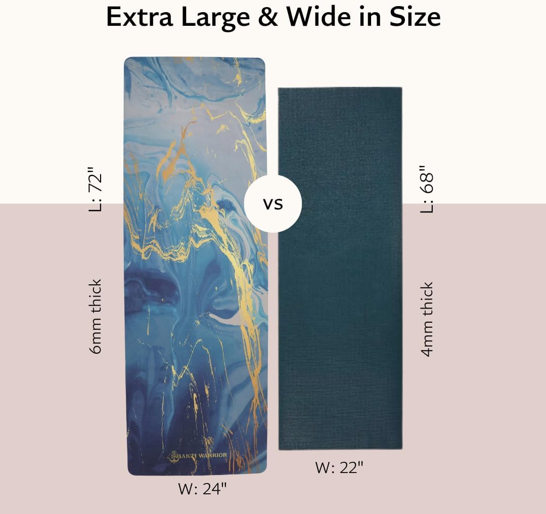 TPE Yoga Mat (72 inch x 24 inch x 6mm Thick)