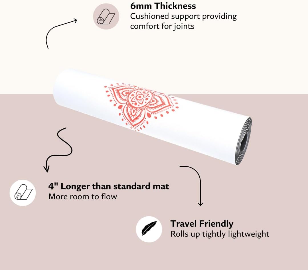 TPE Yoga Mat (72 inch x 24 inch x 6mm Thick)