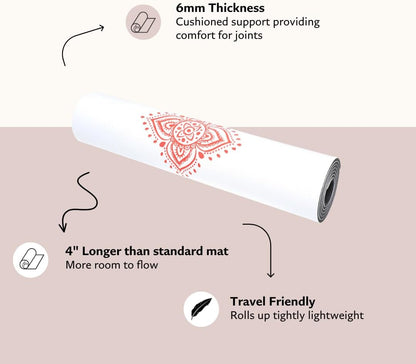 TPE Yoga Mat (72 inch x 24 inch x 6mm Thick)