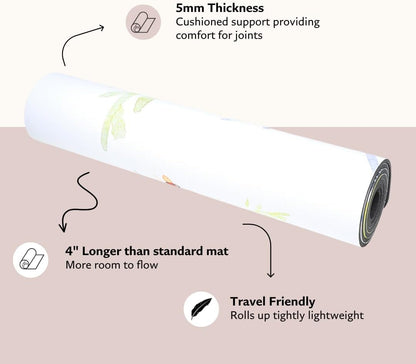 TPE Yoga Mat (72 inch x 24 inch x 6mm Thick)