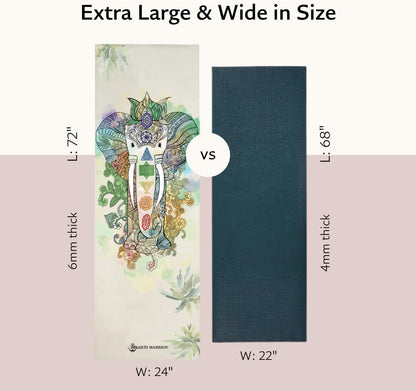 TPE Yoga Mat (72 inch x 24 inch x 6mm Thick)