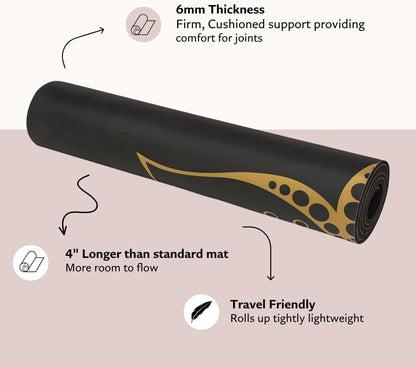 TPE Yoga Mat (72 inch x 24 inch x 6mm Thick)