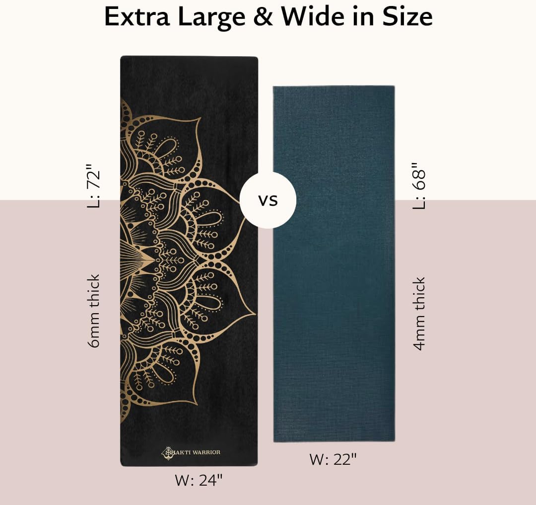 TPE Yoga Mat (72 inch x 24 inch x 6mm Thick)