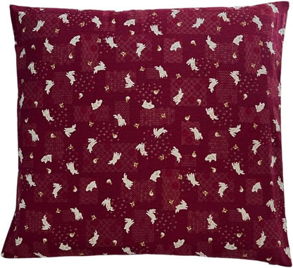 Zabuton Floor Pillow with Removable Cover - Traditional Japanese Decor | 90% Cotton, 10% Polyester Filling, Fluffy Floor Cushion for Couch, Living Room Seating or Meditation