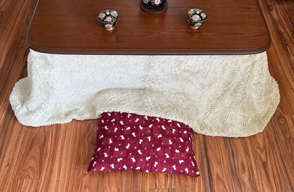 Zabuton Floor Pillow with Removable Cover - Traditional Japanese Decor | 90% Cotton, 10% Polyester Filling, Fluffy Floor Cushion for Couch, Living Room Seating or Meditation