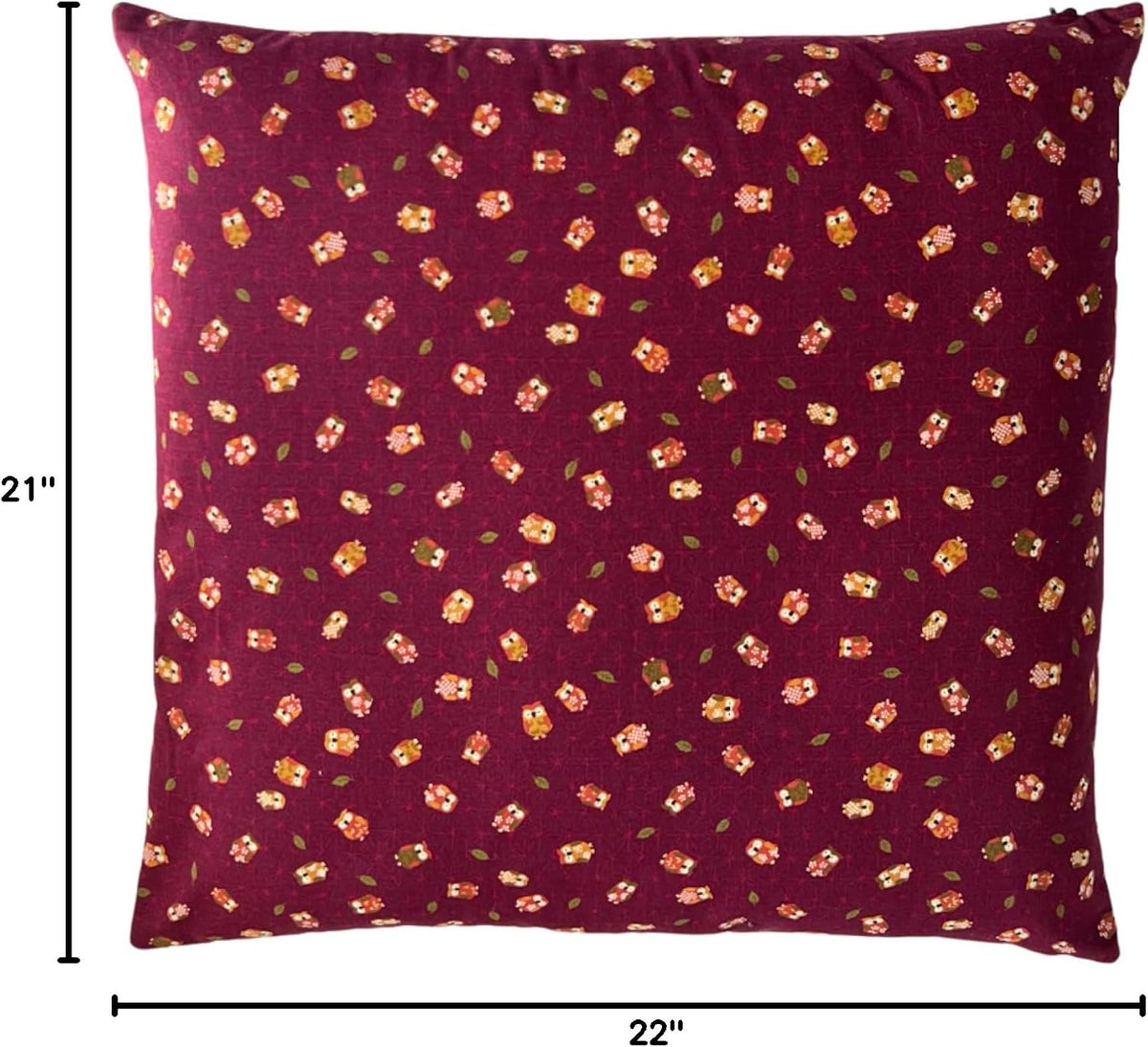 Zabuton Floor Pillow with Removable Cover - Traditional Japanese Decor | 90% Cotton, 10% Polyester Filling, Fluffy Floor Cushion for Couch, Living Room Seating or Meditation