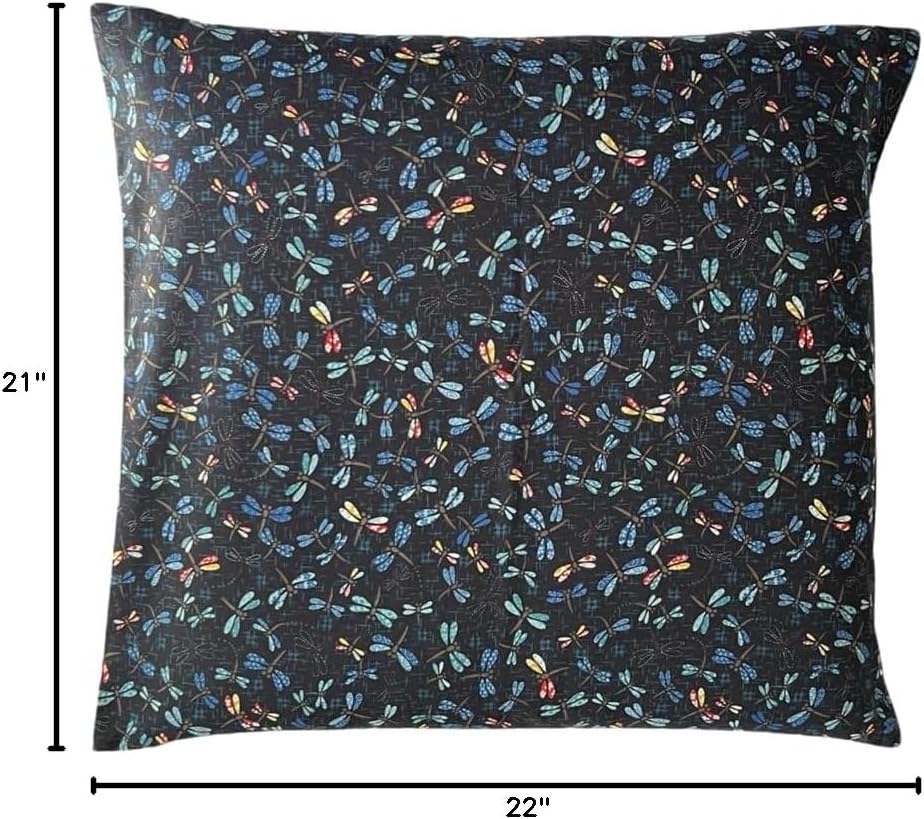 Zabuton Floor Pillow with Removable Cover - Traditional Japanese Decor | 90% Cotton, 10% Polyester Filling, Fluffy Floor Cushion for Couch, Living Room Seating or Meditation