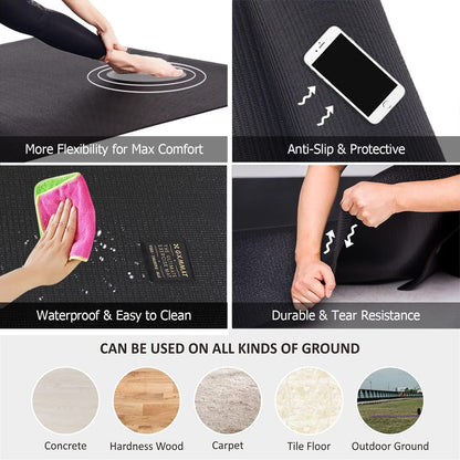 Large Yoga Mat 6'x4'/6'x6'(7mm) & 7'x5'(9mm)