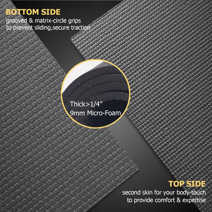 Large Yoga Mat 6'x4'/6'x6'(7mm) & 7'x5'(9mm)