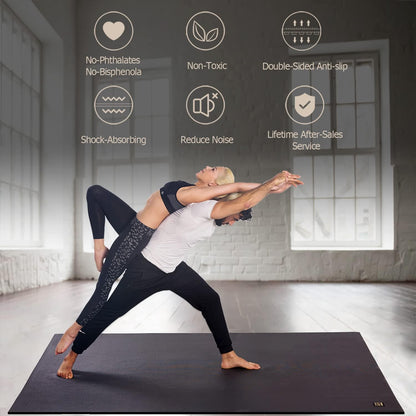 Large Yoga Mat 6'x4'/6'x6'(7mm) & 7'x5'(9mm)