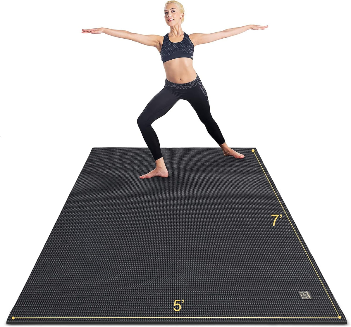 Large Yoga Mat 6'x4'/6'x6'(7mm) & 7'x5'(9mm)