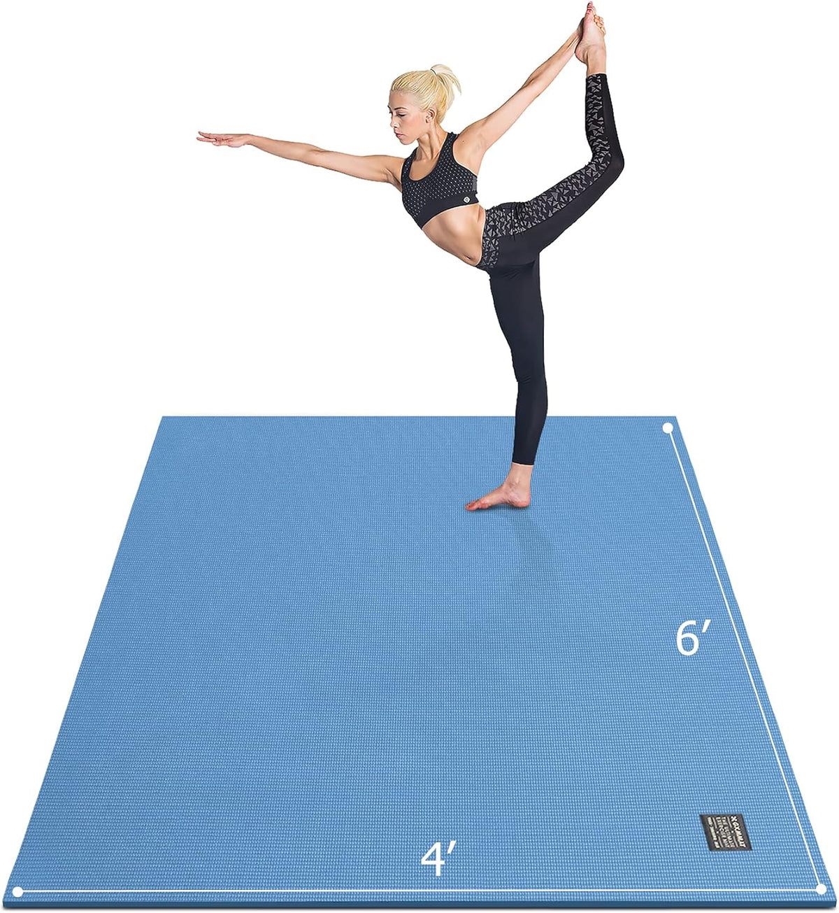 Large Yoga Mat 6'x4'/6'x6'(7mm) & 7'x5'(9mm)