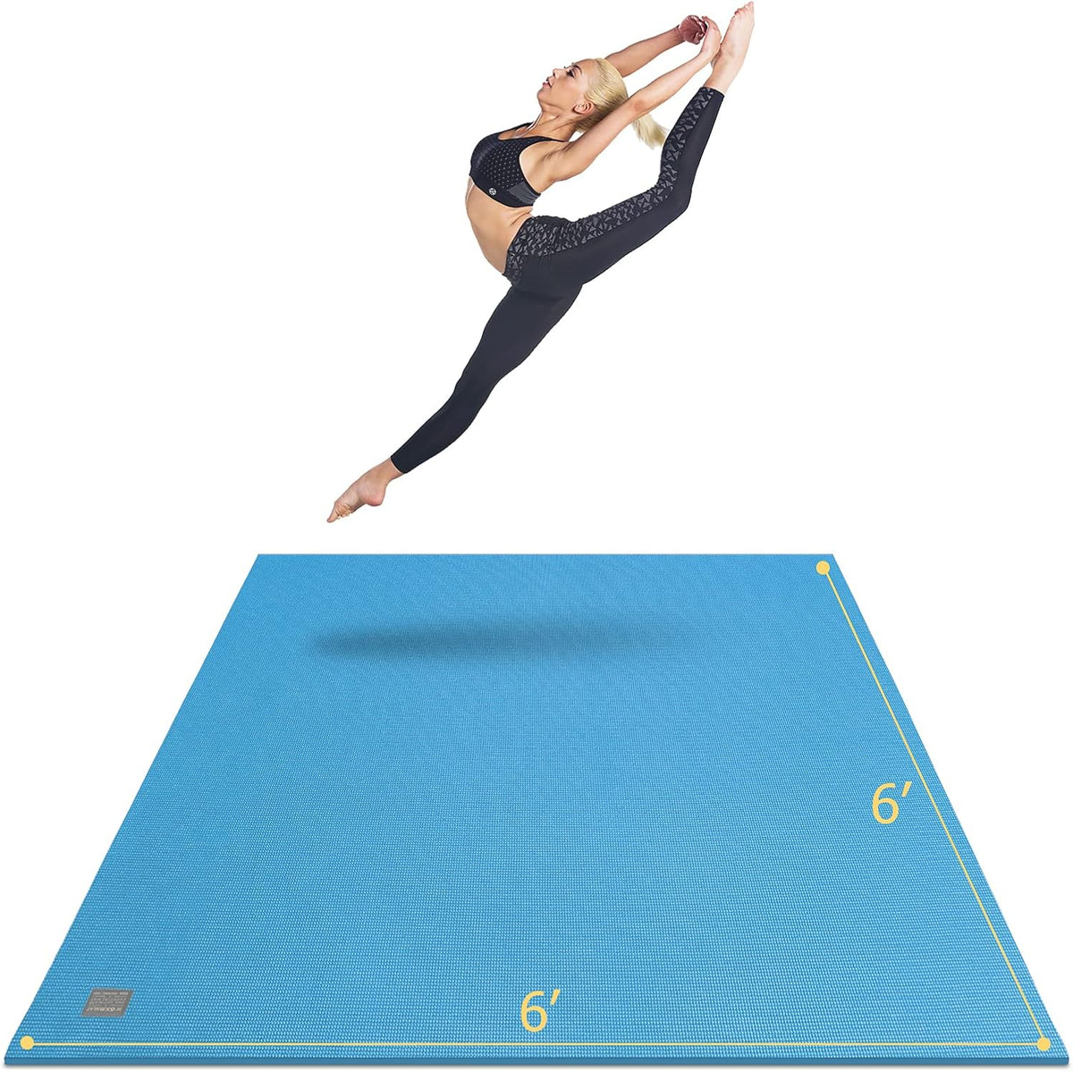 Large Yoga Mat 6'x4'/6'x6'(7mm) & 7'x5'(9mm)